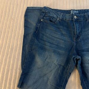 Dark Wash Blue Denim Skinny Jeans